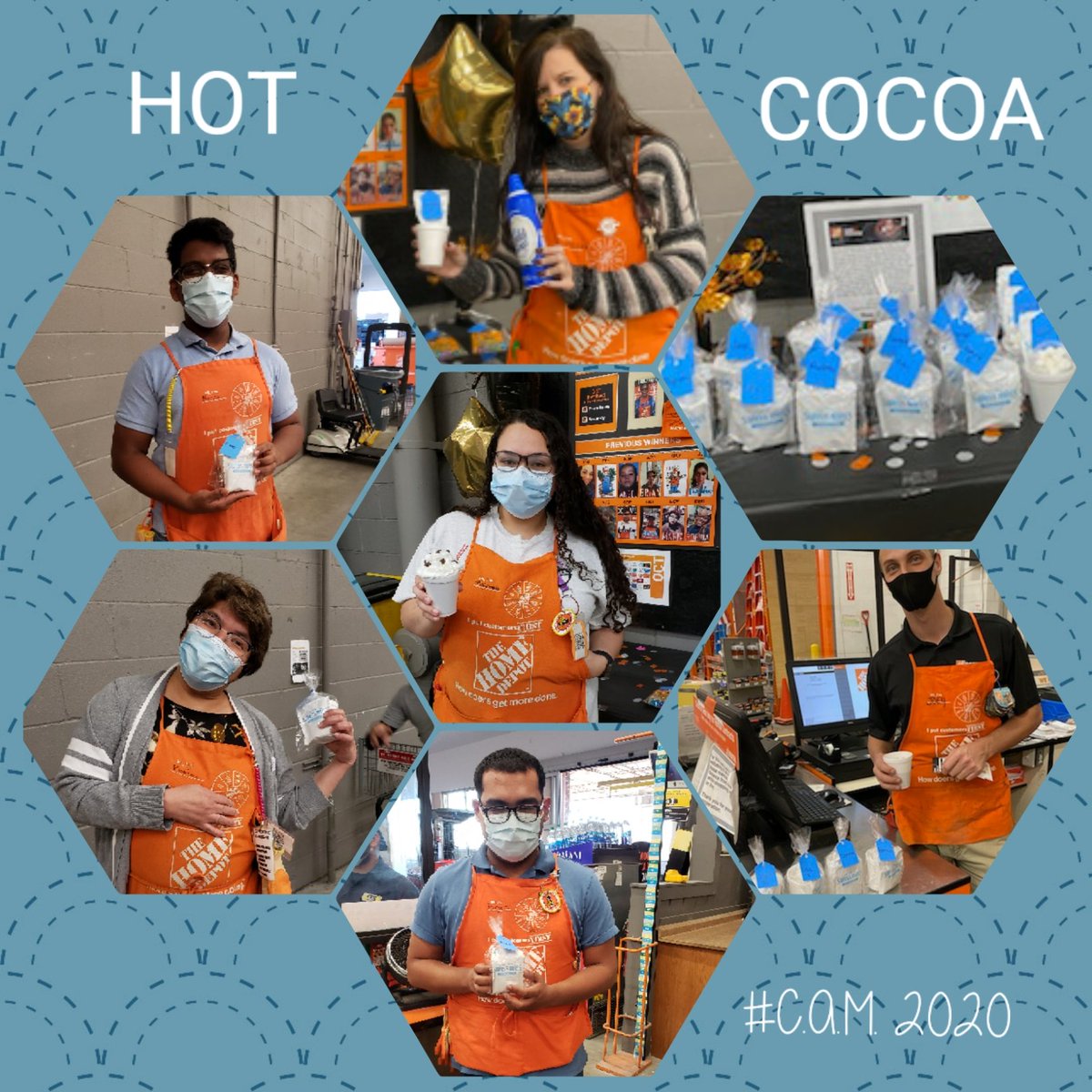 Warming up with some Hot Chocolate at <a href="/homedepot6955/">CI Home Depot 6955</a>! #CAM2020