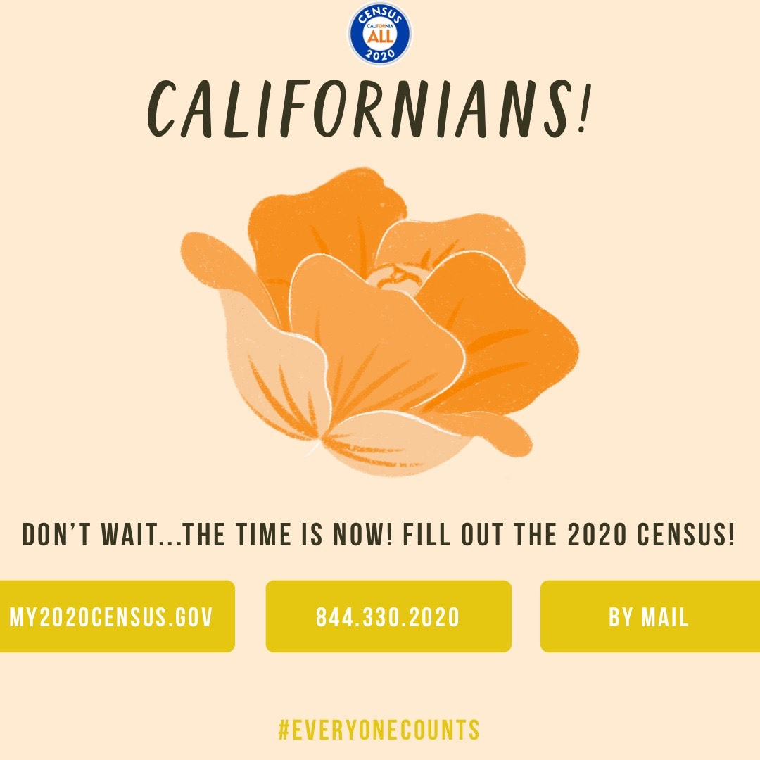 Deadline extended! Take the #2020Census today, NorCal, at my2020census.gov or by phone at 1-844-330-2020.