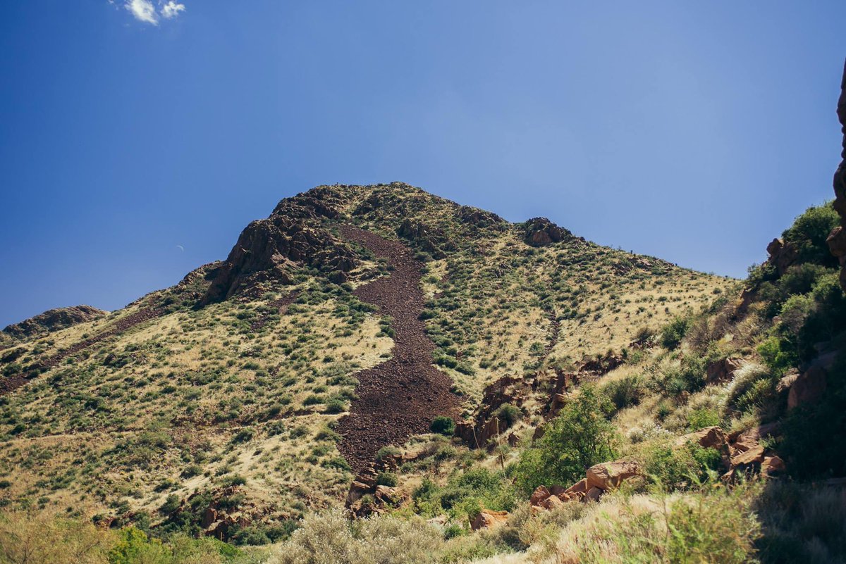 For the most part it’s like every other mountain trail, just dry and rocky and you don’t want to fall or it’ll hurt real bad.