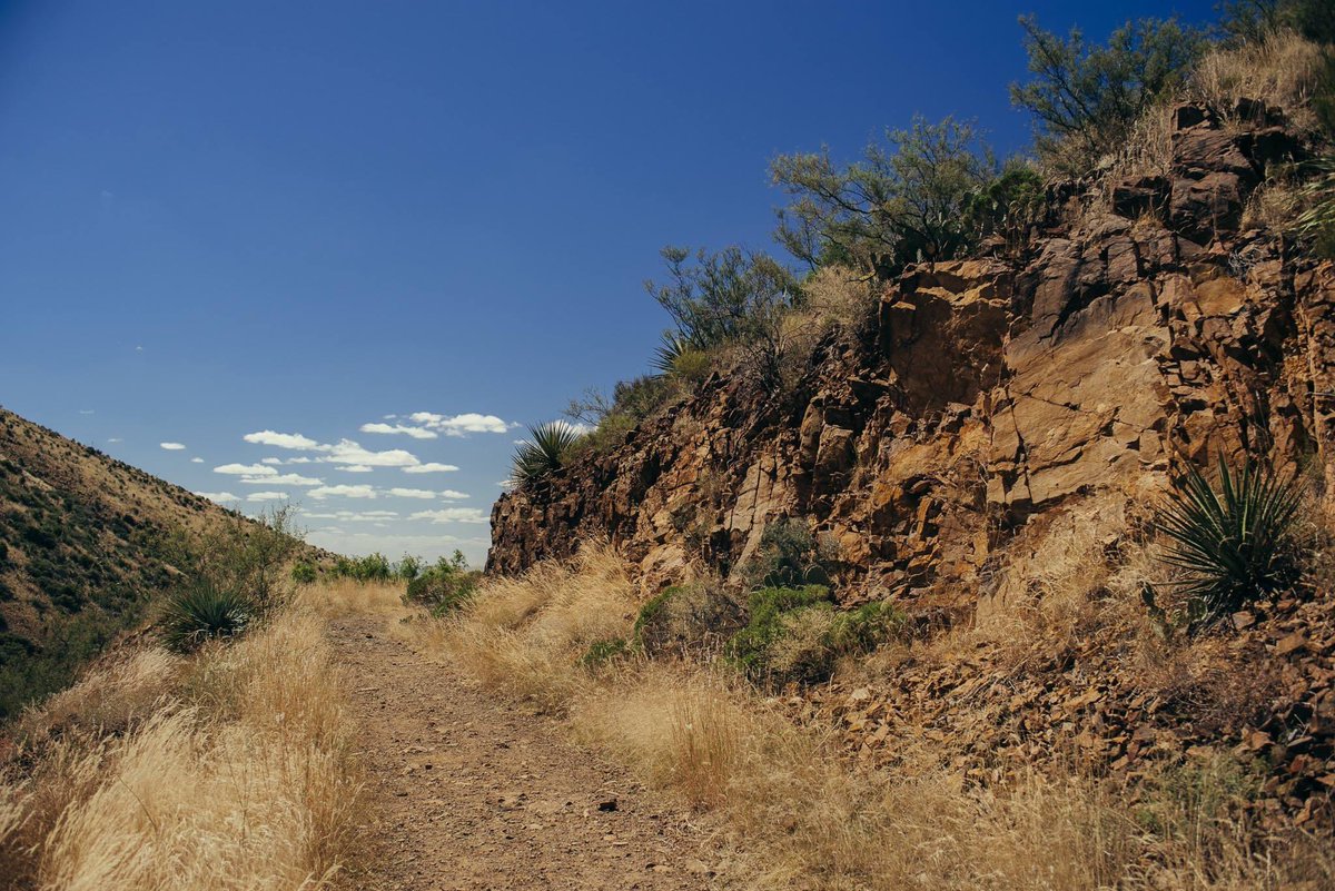 For the most part it’s like every other mountain trail, just dry and rocky and you don’t want to fall or it’ll hurt real bad.