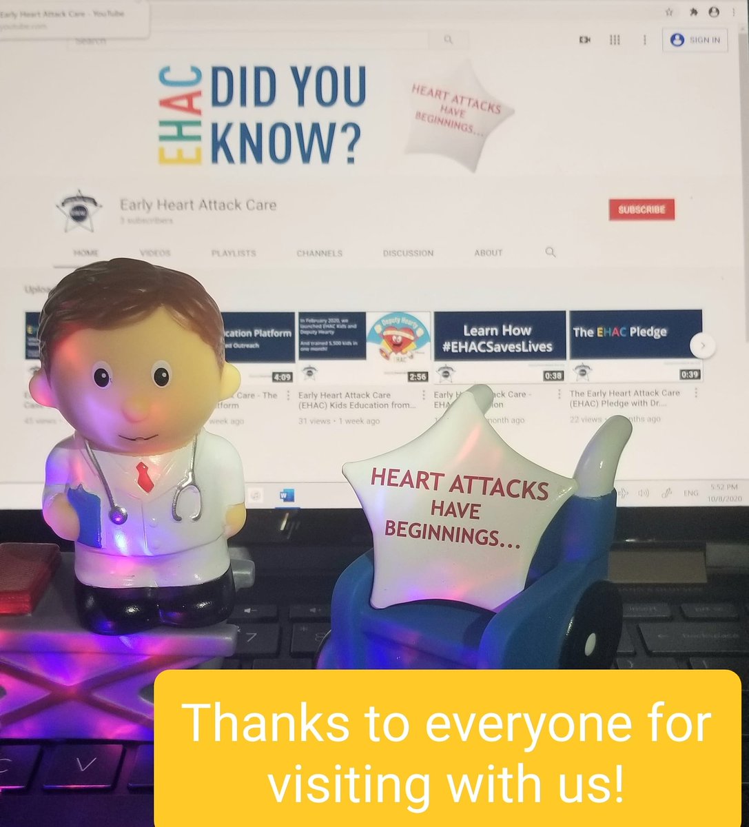 EHAC_Deputy's tweet photo. Thanks to everyone who visited us today! We'll be back at it tomorrow, but feel free to learn more at https://t.co/XC4Y2yBmxO
#ehacsaveslives https://t.co/qIUFbTeehc