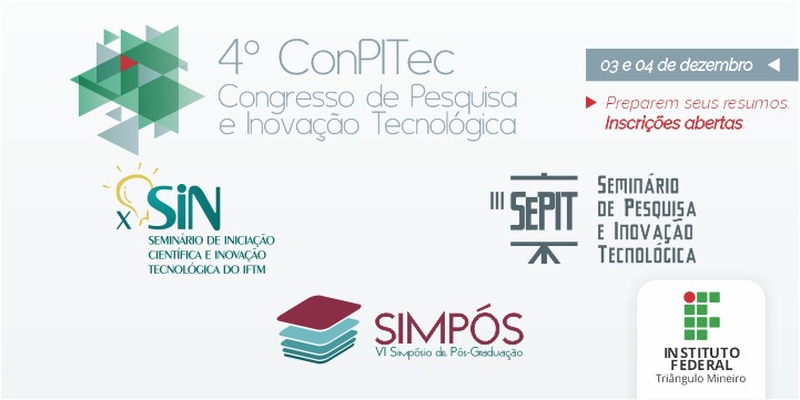 IFTM 6° Congresso de Pesquisa e Inovação Tecnológica (6º ConPITec)