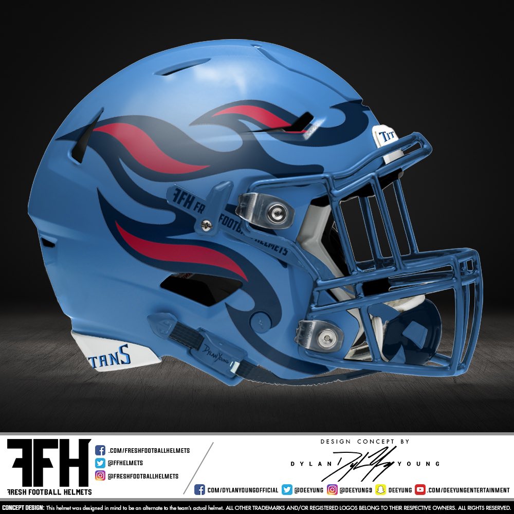 FreshFootballHelmets on X: &ldquo;Tennessee Titans, NFL. Design concept 