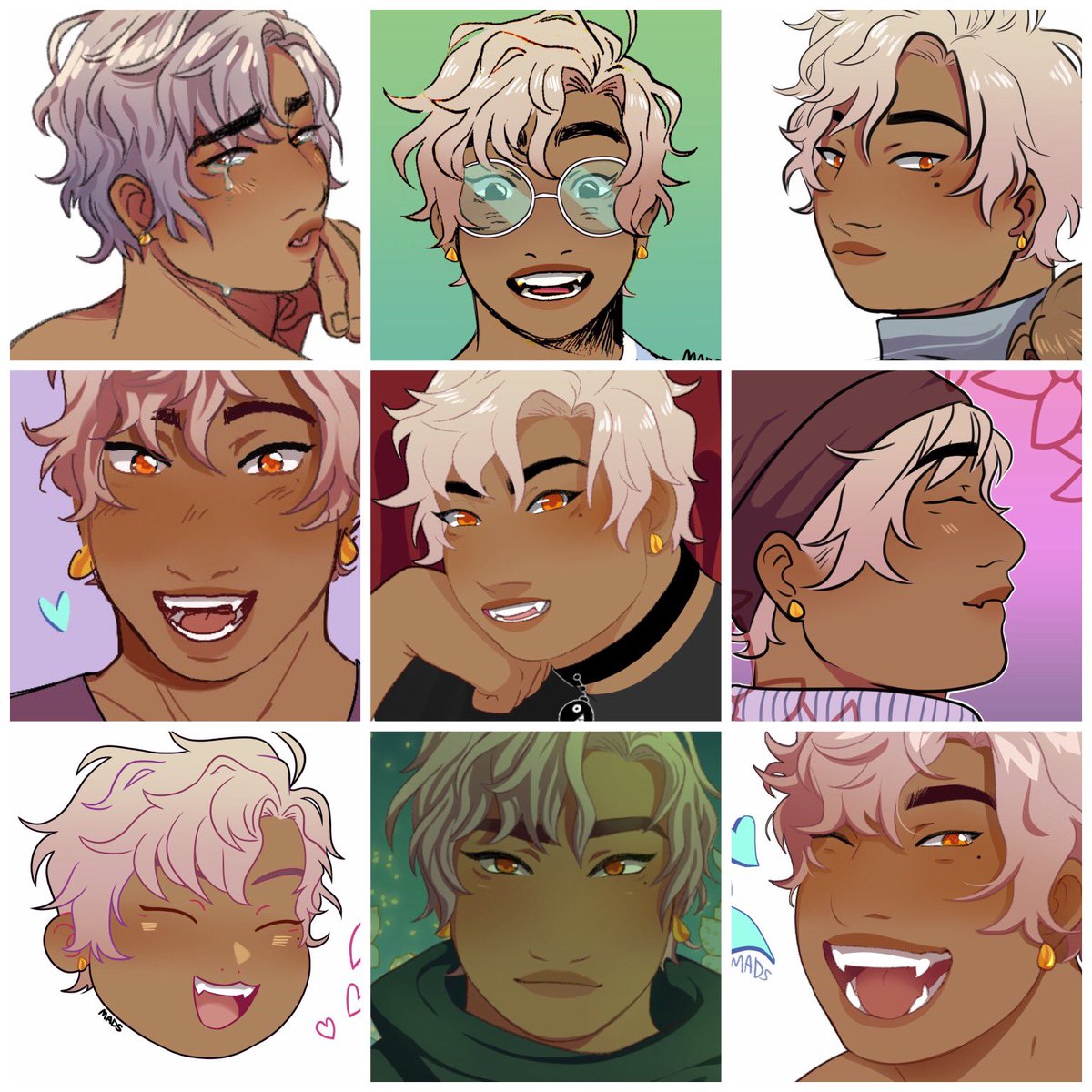 #samecharacter mauve thru the years 