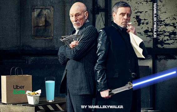 HamillSkywalkr_'s tweet photo. Now, this feels like a real @UberEats test of strengths.π
So, good luck to the best of the best. Captain @SirPatStew & Jedi Master, @HamillHimself! Winner will receive a delicious serving of #HamStew & a glass of #BlueMilk!π
Psst. don't tell Shatner, haha.π€«π¬π€£π https://t.co/C3JQS5PNe9