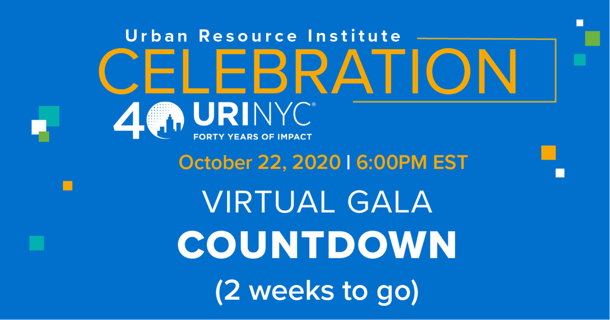 URI_NYC's tweet photo. Only two weeks to go until Urban Resource Institute's virtual gala! Join us in celebrating #40YearsofImpact. Special guests include: Aisha Tyler, Annie Potts, Charlyne Yi, Jackie Fabulous, Joy Taylor, &amp; Whitney Cummings. Reserve your free ticket today: https://t.co/HsIY2NcvlR. https://t.co/eS286pmccF