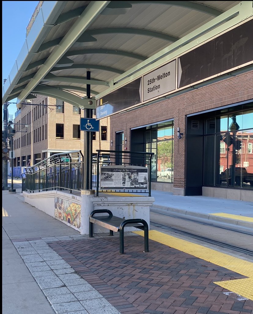 FiveAtlas's tweet image. 25th &amp;amp; Welton station is an island platformed RTD light rail station in Denver, Colorado, United States. Originally operating as part of the D line and is operated by the Regional Transportation District. This is the connecting train line between downtown and Historic Five Points