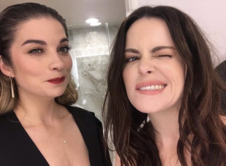 ~ i am missing them so here is annie murphy and emily hampshire being cute: a thread ~