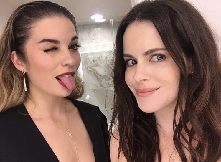 ~ i am missing them so here is annie murphy and emily hampshire being cute: a thread ~