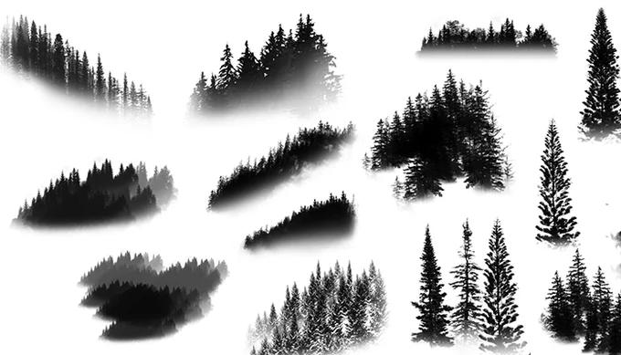 You wanted landscape brushes? Chickenbusiness has you covered. 

🎨 "A bunch of free landscape brushes, photoshop" by Chickenbusiness. 
#Landscape #ArtResources 
