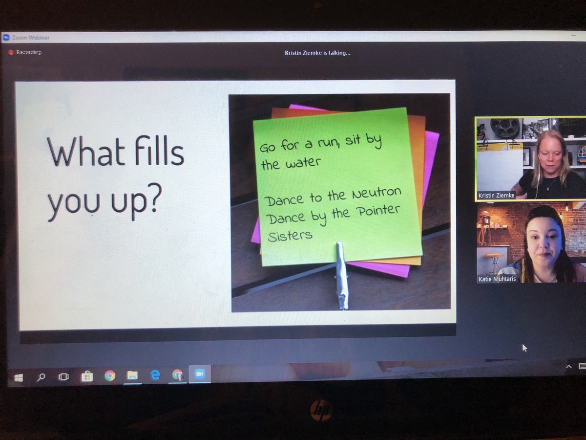 Time, feedback, priorities, and mental health! So many applicable strategies! Thanks for another great webinar, @KristinZiemke and @KatieMuhtaris! #readtheworldnow #collsedu