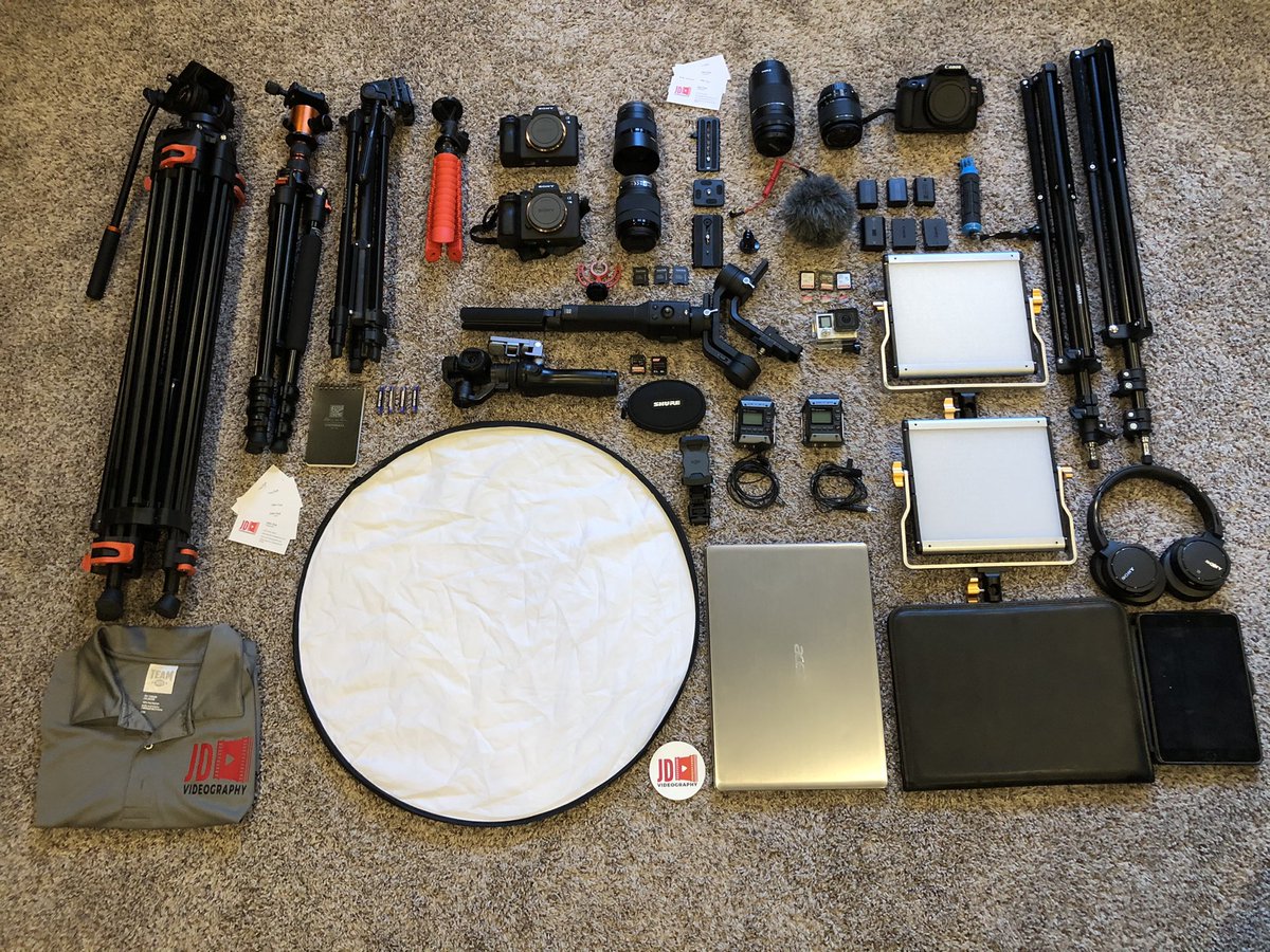 jdvideography's tweet photo. All set for a full week of shoots! https://t.co/0fHYZQrR6B