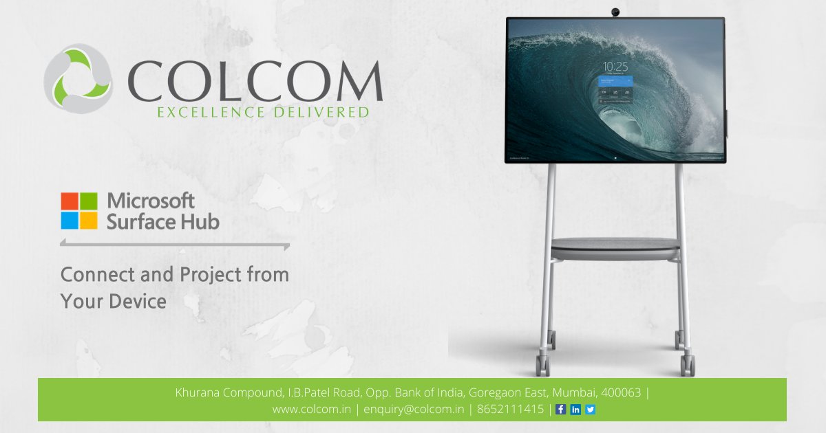 Colcomtec's tweet photo. Connect and Project Microsoft Surface Hub 2S from your Device. 
To learn more, visit our website: https://t.co/VDPwFXpsAs
.
.
#COLCOM #microsoft #microsoftsurfacehub #modern #workspace #interactivewhiteboard #audiovisualsolutions #videoconference #Solutionsandservices https://t.co/HpkTPh01bg