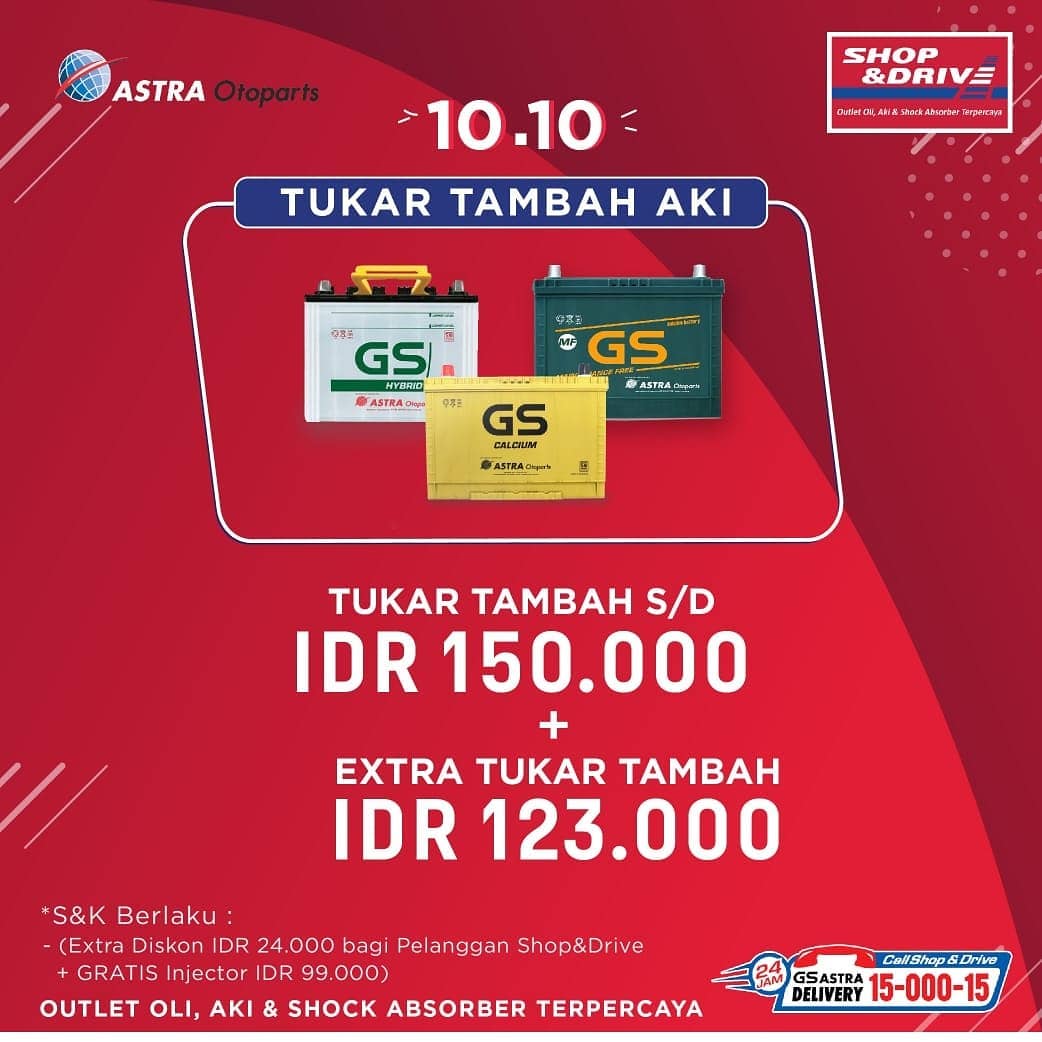 infoPKU's tweet photo. Tau kan sebentar lagi tanggal 10 Oktober? Itu artinya akan hadir lagi Hari Belanja Shop&Drive 10.10!
Info lebih lanjut atau pemesanan Battery/Oil Home Delivery, #CallAja Shop&Drive 1500015. kunjungi https://t.co/FzkX1kaWDJ untuk cek lokasi terdekat ya! https://t.co/ivkKH9JXGB