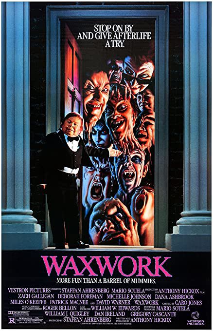 WOOF. Definitely more violence and gore in the 2018 sequel. Very entertaining!Going to try and up the silliness quotient tonight with 1988’s Waxwork.