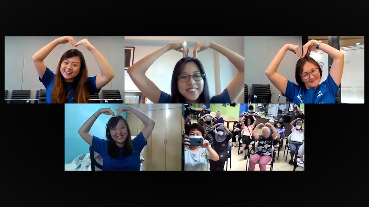 alz_sg's tweet photo. While they could not make a physical visit this year due to COVID-19, Edrington couriered the festival items over.
Volunteers even set aside time for a virtual Zoom call to send their well wishes to clients. https://t.co/9D8puS5SHk