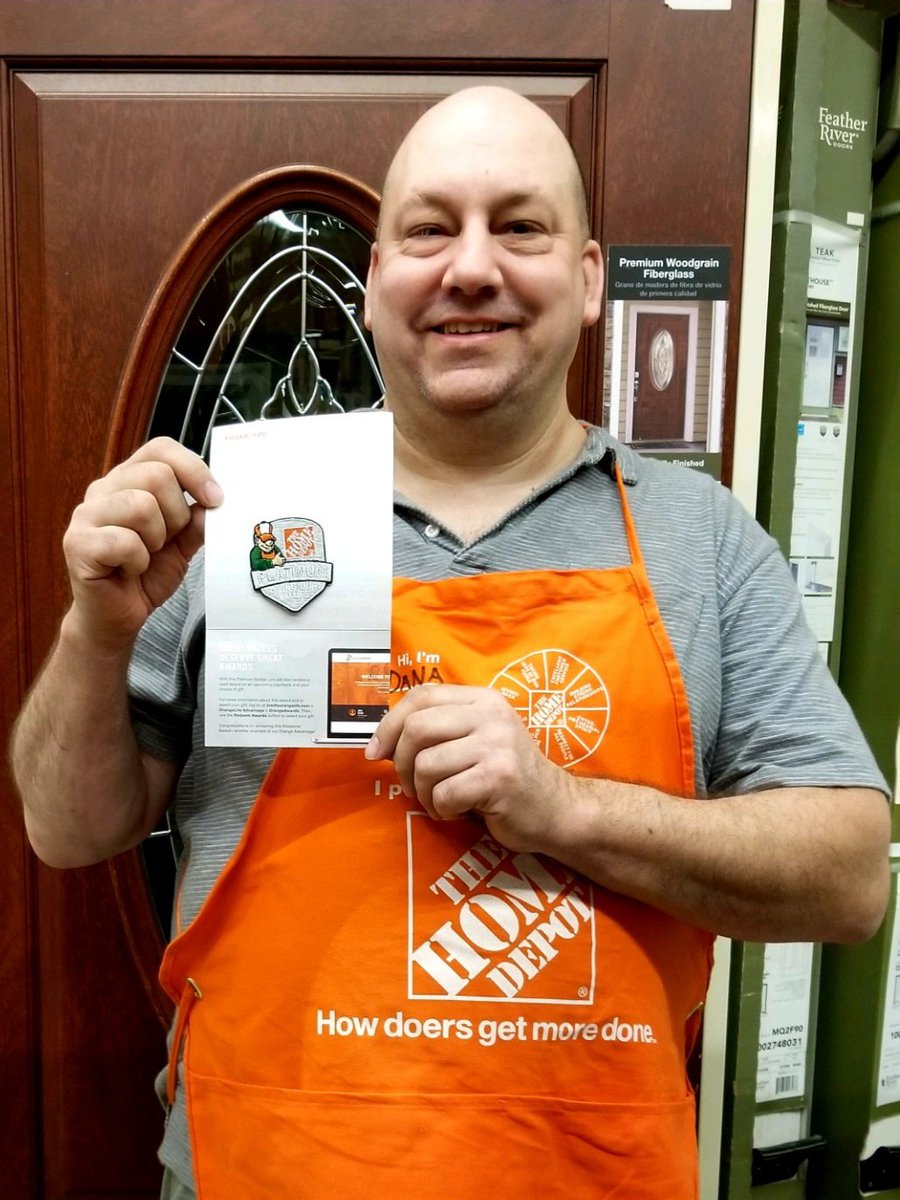 Congratulations to <a href="/HD3480/">Salem, NH Home Depot</a> D38 associate Dana on his first Platinum Homer Award! <a href="/CatlinPeter/">Peter Catlin</a> <a href="/SWhitehouse264/">Scott Whitehouse</a> <a href="/fmbeaulieu/">Freddie Beaulieu</a> <a href="/JasonArigoni/">Jason Arigoni</a> <a href="/KimTKraken/">Kim</a> <a href="/Danak55483989/">Dana k</a>