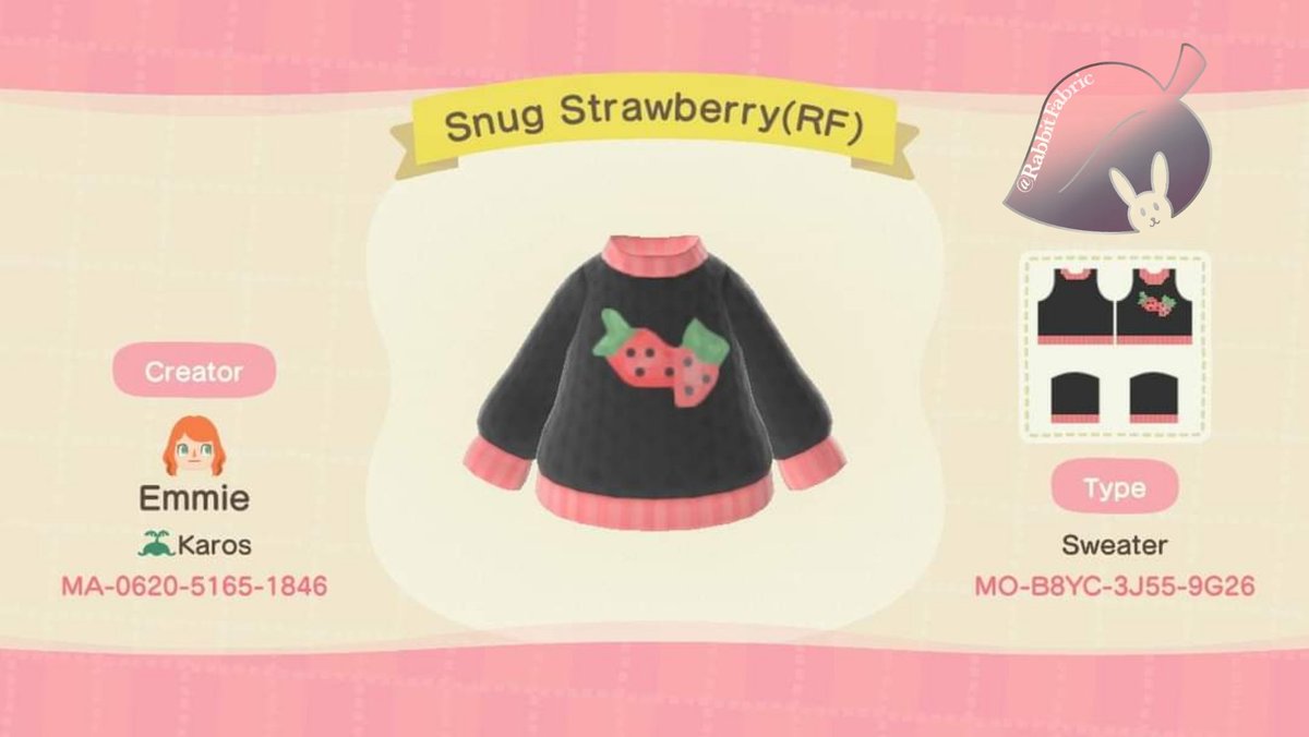 Rabbit's Fabrics ACNH (RabbitFabric) Twitter