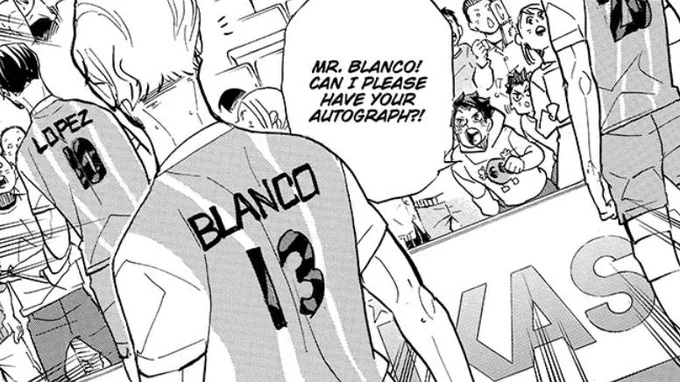 @lesbians4tobio Yeah it has been foreshadowed since the beginning, oikawa playing in argentina with jersey #13, which was also blanco's number when oikawa first met him in personal. Oomf pointed it out when we read the 402 leaks and it's impressive how furudate showed hints since the beginning 