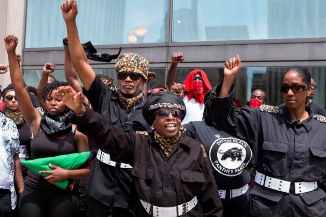 4) A primeira aparição pública do  #NFAC foi em Dayton, Ohio, em 2019. Era um pequeno e pacífico grupo que revivia os Panteras Negras ( Black Panthers) um movimento de negros dos anos 60 que pedia igualdade de direitos.