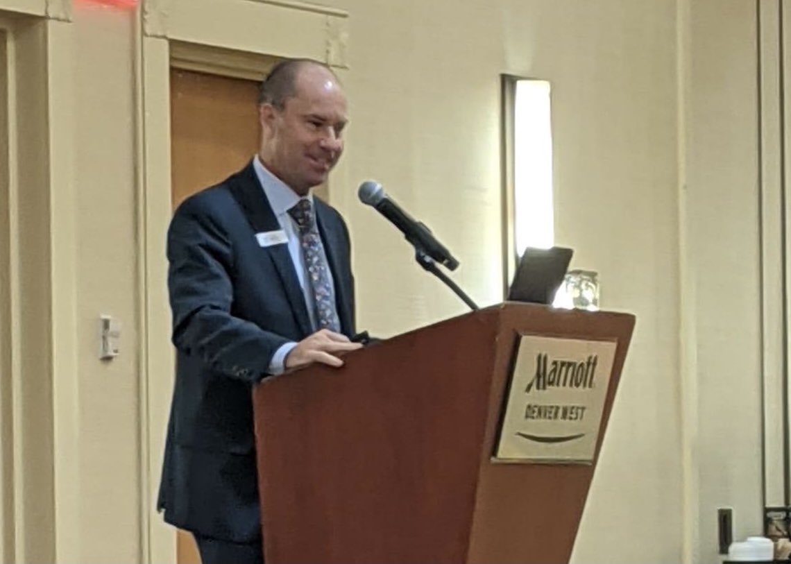 DurkinforDA's tweet photo. What an honor to be the keynote speaker at the monthly Applewood Business Association luncheon. So great to see you again. Our best days are ahead! https://t.co/o9QyqQ1ghE