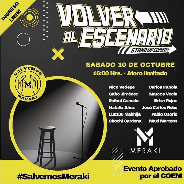 StandSanta's tweet image. #salvemosmeraki @MerakiTeatroBar 
Los mejores comediantes de la escena local suben este fin de semana a una de las casas del #standupcomedy en Santa Cruz de la Sierra. Chequen esa grilla. Uf, imperdible. Revisen el horario. Aforo limitado. Evento aprobado por el COEM