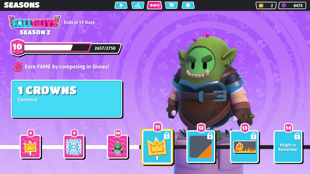 FutureBob7's tweet photo. On yesterdays stream we hit level 10 and got our first win in Season 2! How far will we make it on todays stream? Check it out at 
https://t.co/oDtu12YFnQ
#streamer #twitch #fallguys https://t.co/D0ZUFVUkbx