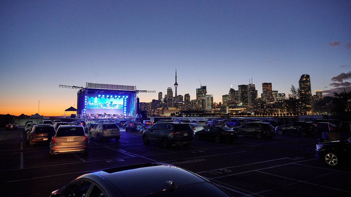TorontoSymphony's tweet photo. Incredible views from Kings of Ragtime at #CityViewDriveIn on Wednesday night. Thanks to everyone who joined us!

For more photos, and info about our remaining drive-in concerts, head to our online news hub, https://t.co/KYMAaYsFDE.

#TSODriveIn

📸: Tobias Wang https://t.co/j2eR9M1Nb5