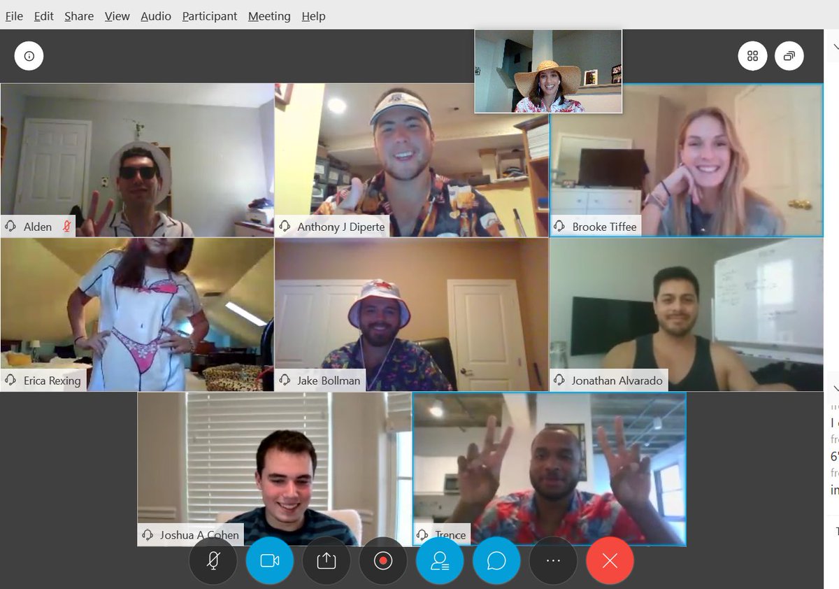 afetchick's tweet photo. Shoutout to our Party Planning Committee chair @AnthonyDiperte for hosting a phenomenal “Anna’s Fall Pool Height Guessing Extravaganza”! Everyone came dressed to impress and dressed to guess their teammates’ heights #virtualteambonding #NoOneThoughtIWasTall #LifeAtATT #B2B @att https://t.co/pUkgaP7Ut7