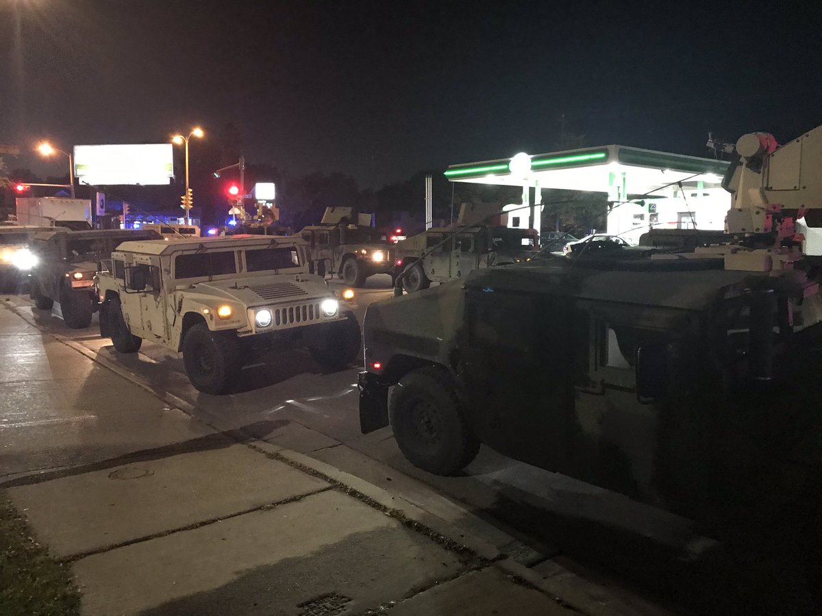 WRALShaun's tweet photo. Staging area near 76th & Center in Wauwatosa. https://t.co/oHFwAMyKcE