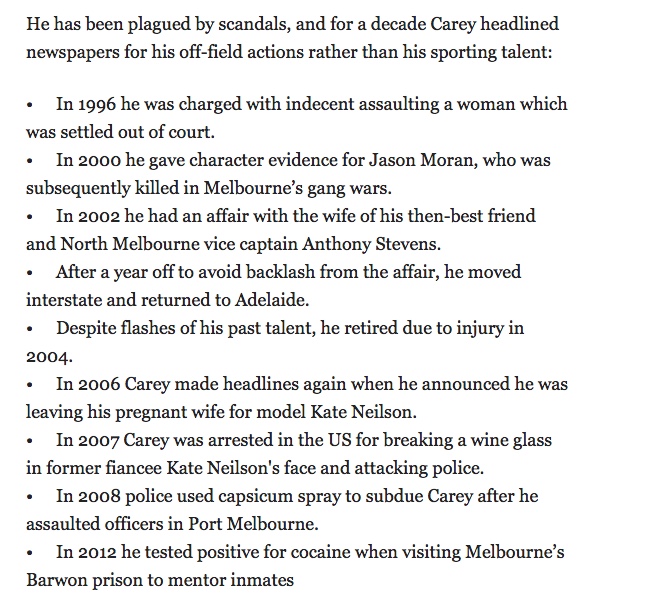 NickFeik's tweet image. A column by Wayne Carey on building a good culture at a club. Spare me. 

Yes, this Wayne Carey, who is still gainfully employed across print, TV and radio: