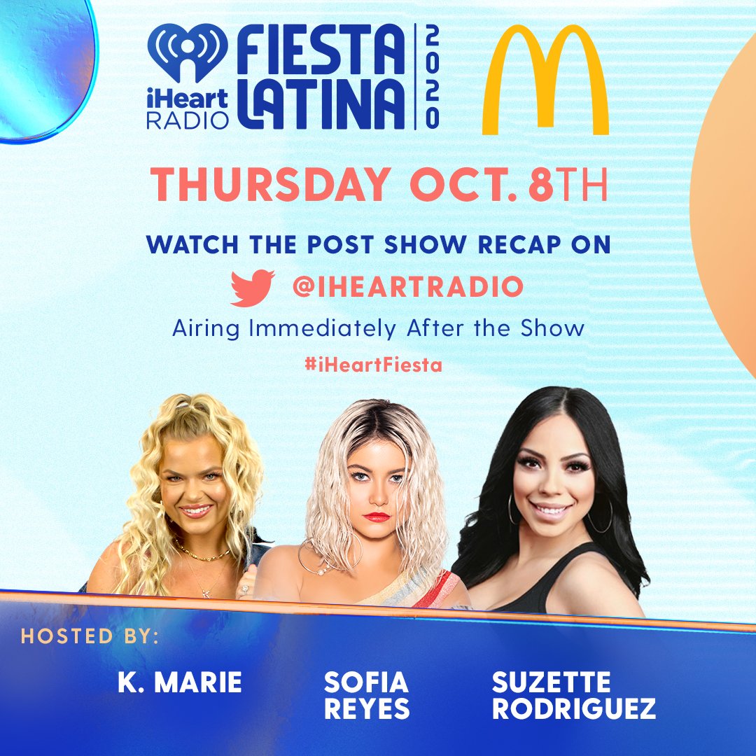 Y100MIAMI's tweet image. STAY TUNED as @sofiareyes, @GringaRadio &amp;amp; @radiosuzette close out #iHeartFiesta with our post-show recap ✨😍