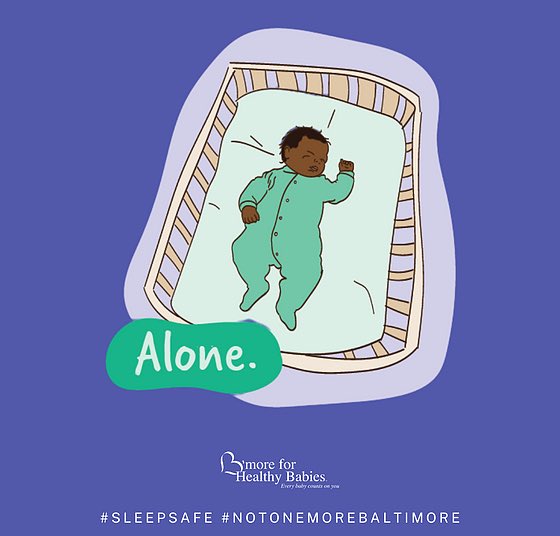 BmoreforBabies's tweet photo. Most sleep-related deaths occur when babies sleep with an adult or another child, or in an adult bed or on a sofa. Share your room with your baby, but not your bed. To learn more, visit https://t.co/uJzTKRzZAA #SLEEPSAFE #NotOneMoreBaltimore https://t.co/yFykkeFLMk