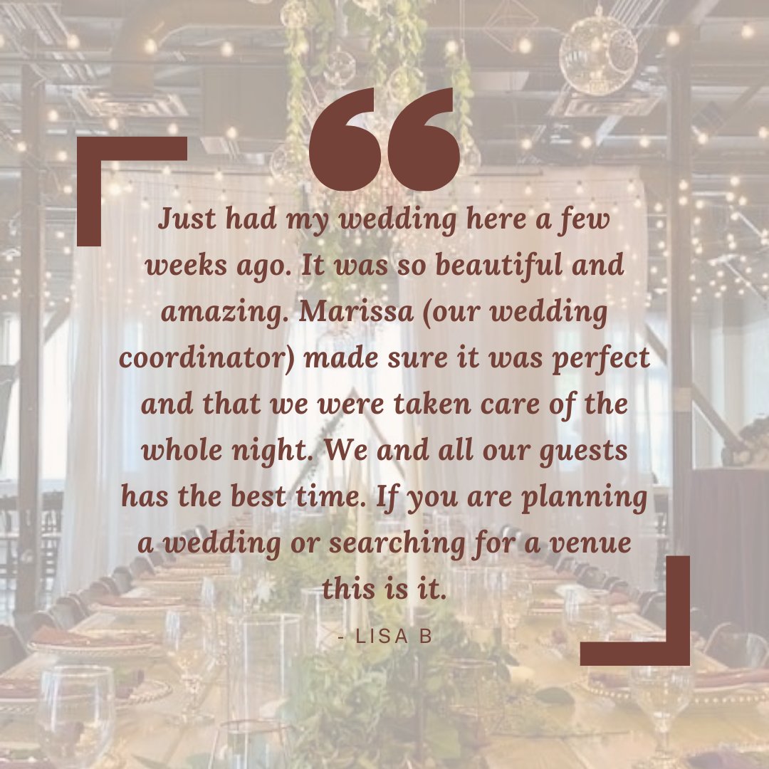 PierpontPlace's tweet photo. Weddings may look different these days, but that doesn't mean they have to be any less spectacular... Especially when you have an event coordinator who will go above and beyond to make it perfect! 😍✨
#UtahWeddings #IntimateWeddings #WeddingInspo #EventPlanner #UtahWeddingVenue https://t.co/MylCFCr2qC