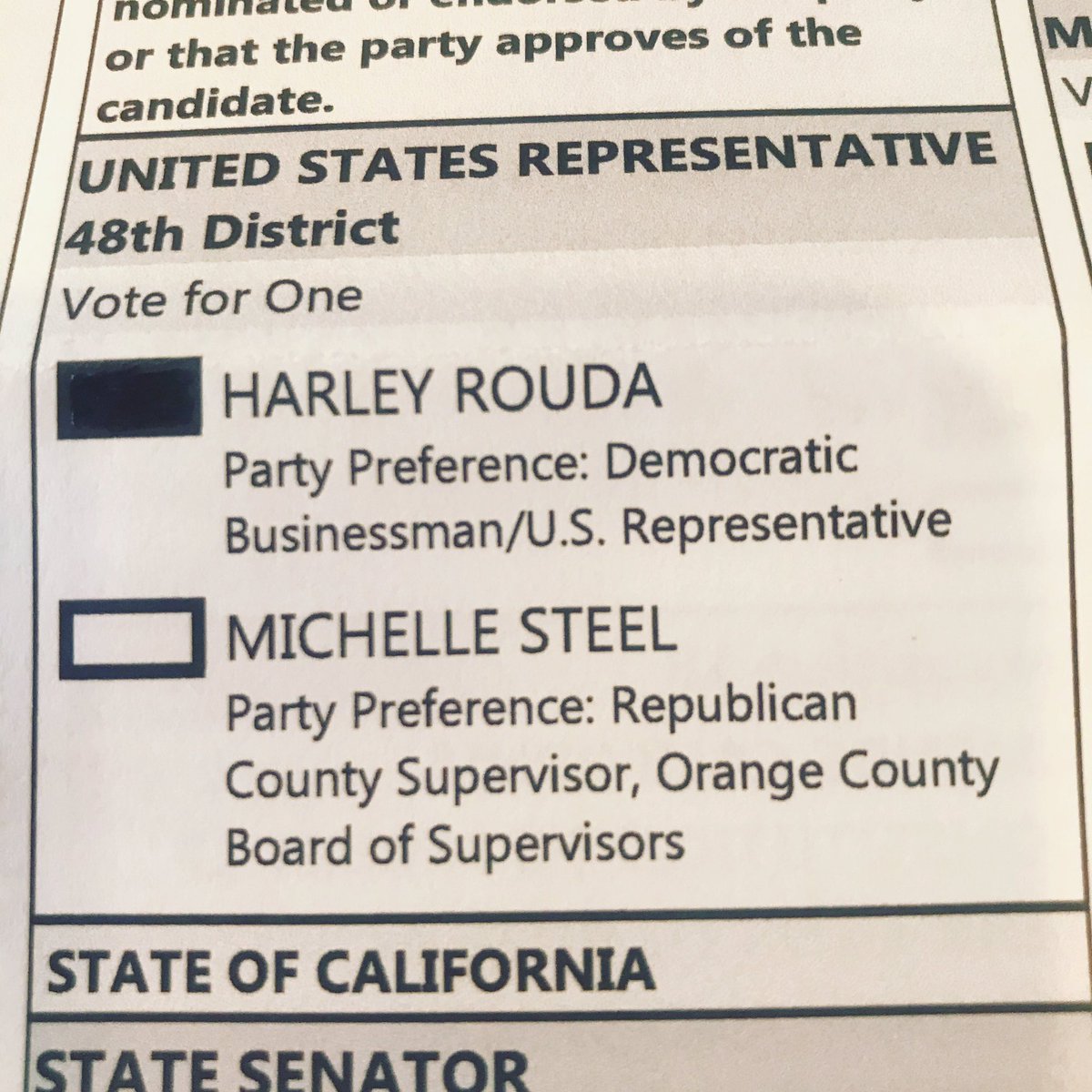 Vote #CA48 <a href="/HarleyRouda/">Harley Rouda</a>
