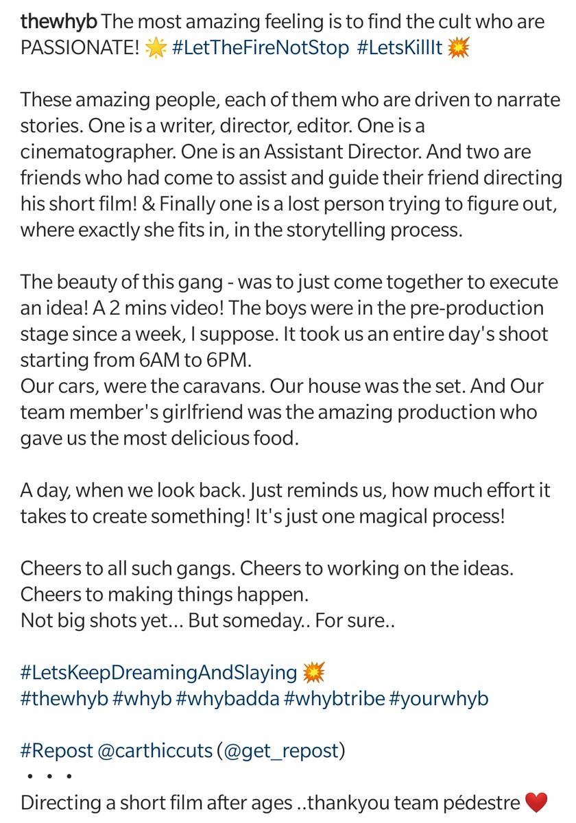 incrediblegirll's tweet photo. Storytelling is Magical. π #thewhyb beautiful. β¨
To all the totti gangs, out there, figuring their shit out and trying to make things happen. Respect man! Hopefully, we'll all crack it, someday... SURE. Until then, let's keep trying!π
#storytime #hyderabad #filmmaking #shoot https://t.co/cSmFBjfxtA