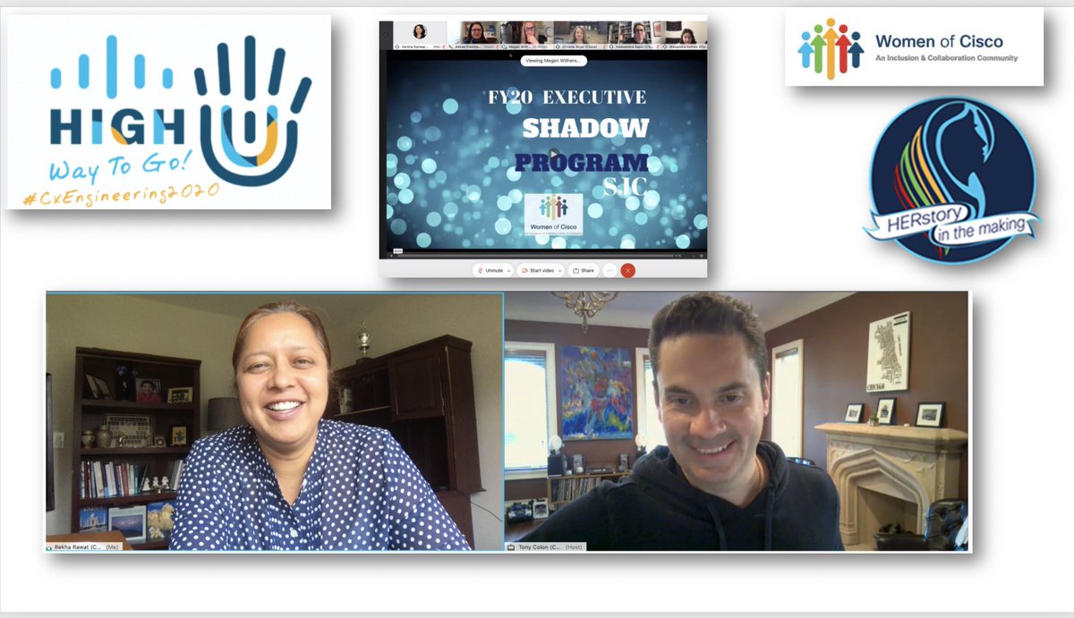 VarshaKanwar's tweet photo. โExample is leadership โ Thank you @asapiz, @tcolon, @christiebx, @mlefors and 151 more #Cisco executives for your active engagement and steadfast commitment to #WomenOfCisco #SJC Executive Shadow Program. #WeAreCisco #MultiplyTechDiversity #MultiplierEffect #BeTheBridge https://t.co/rMJkgXs1Pc
