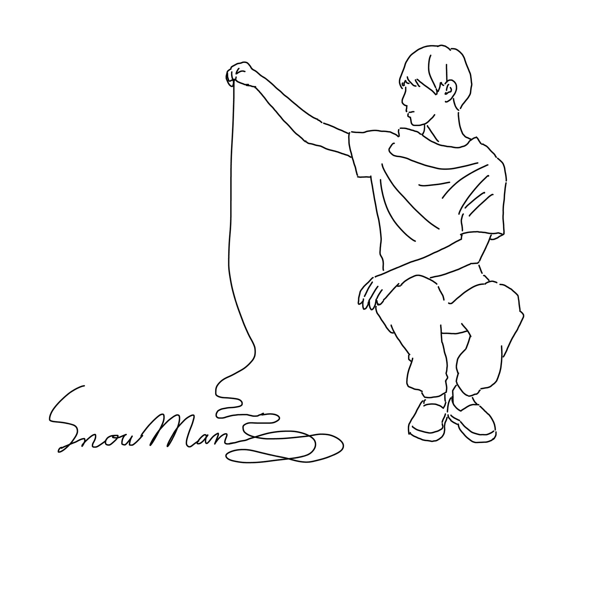 こしあん子 Snowman Snowman線画 T Co Wdgqg54jbp Twitter