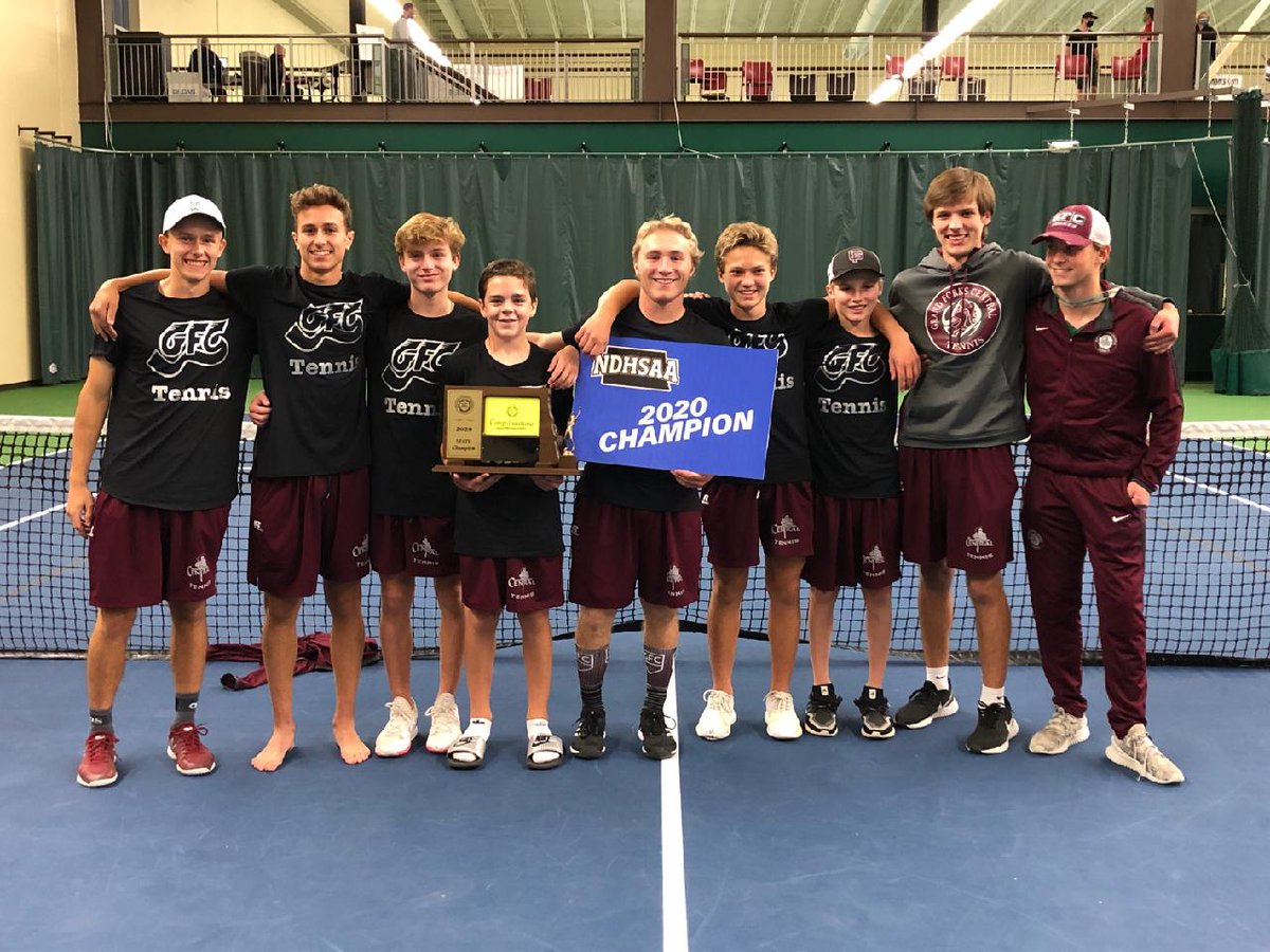 NDHSAA's tweet photo. Grand Forks Central wins NDHSAA Boys Tennis Team Dual State Title | NDHSAA NOW STORY: https://t.co/j8QHgi7plb #NDHSAA #NDpreps https://t.co/4xGUDO20uU