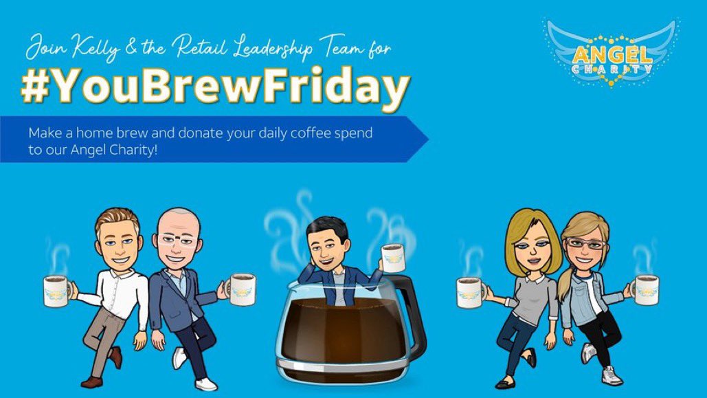 klane0917's tweet photo. East Region   

Join us tomorrow for #YouBrewFriday and instead of buying our coffee, let's make our own and donate those extra $$$ to Childhood Cancer #ATTforAngels

Click the link below to donate:
https://t.co/Soyqa63fLn https://t.co/oP3pJIsSSk