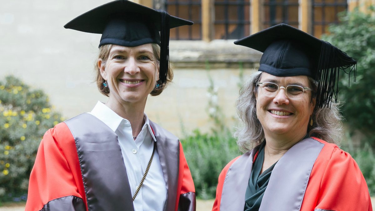 Best week ever for these UC #WomenInSTEM!

Andrea Ghez of <a href="/UCLA/">UCLA</a> was awarded a Nobel Prize in physics Tuesday; Jennifer Doudna of <a href="/UCBerkeley/">UC Berkeley</a> received hers in chemistry Wednesday.
 
Here they are last year, both receiving honorary degrees from Oxford University.🎓

📸Ian Wallman