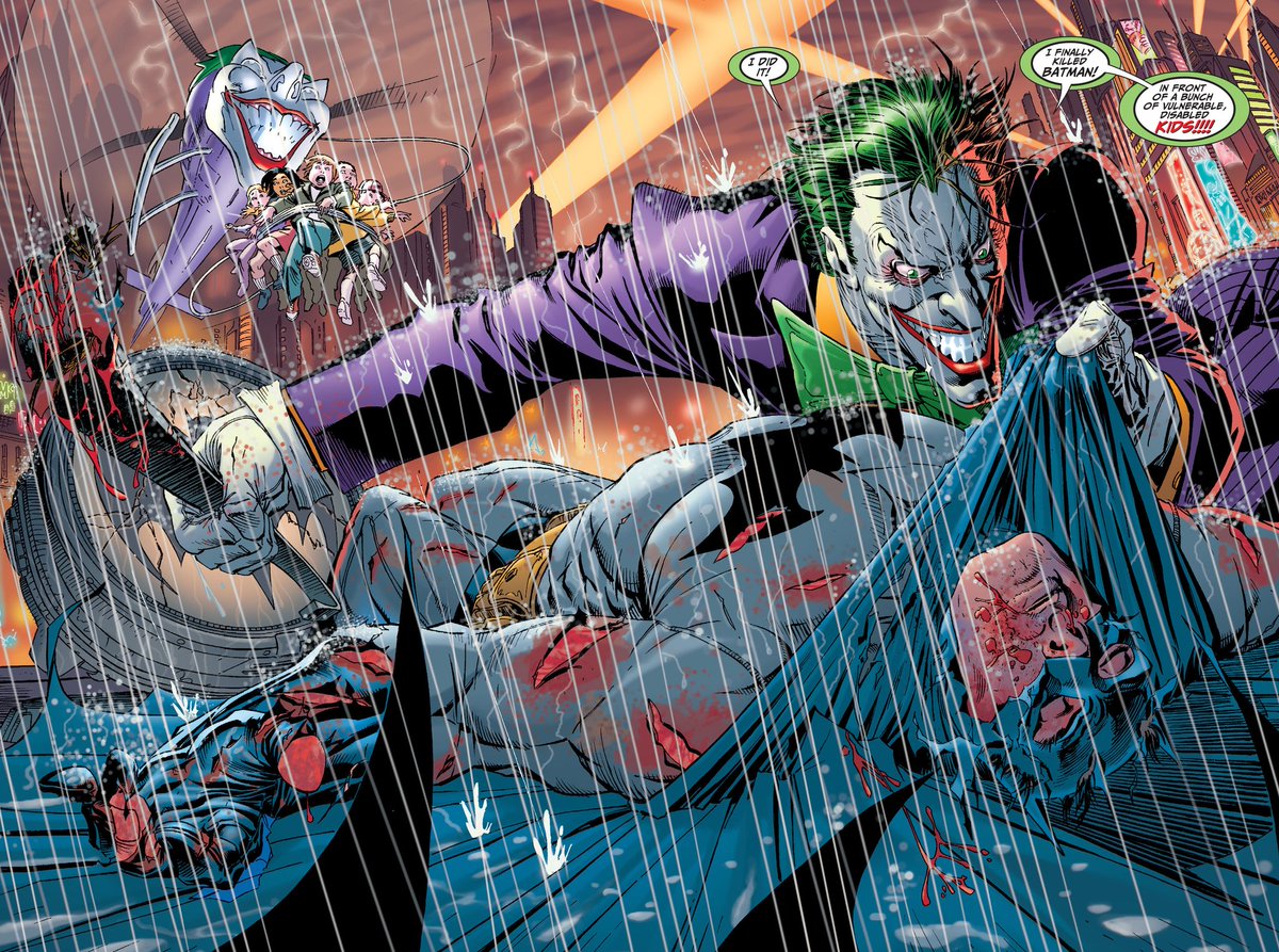 Seeing Morrison write the modern, gross and try hard Joker makes me realize I really don't like the Joker.