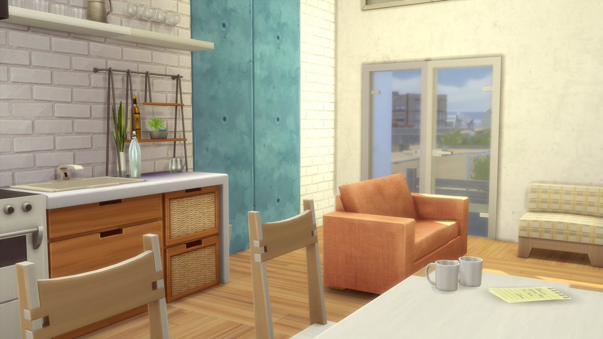 oh_sims's tweet photo. Little Loft Starter- I was inspired by @XFreezerBunnyX to try and create a decent-looking starter home. It turned out... meh... It's ok for a starter home, I guess 😉
https://t.co/RjbZaxuwNT #TheSims4 #TheSims #TS4 #ShowUsYourBuilds https://t.co/H63LwHsMWo