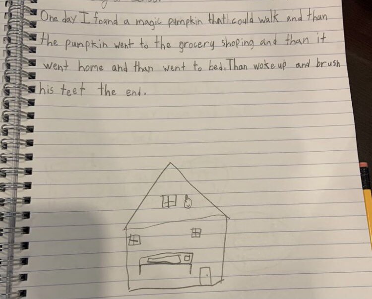 MsLaurenMax's tweet photo. My super second graders did some fun Fall writing! What would your magic pumpkin do? 🎃 #workonwriting https://t.co/uE2rwc6BEP