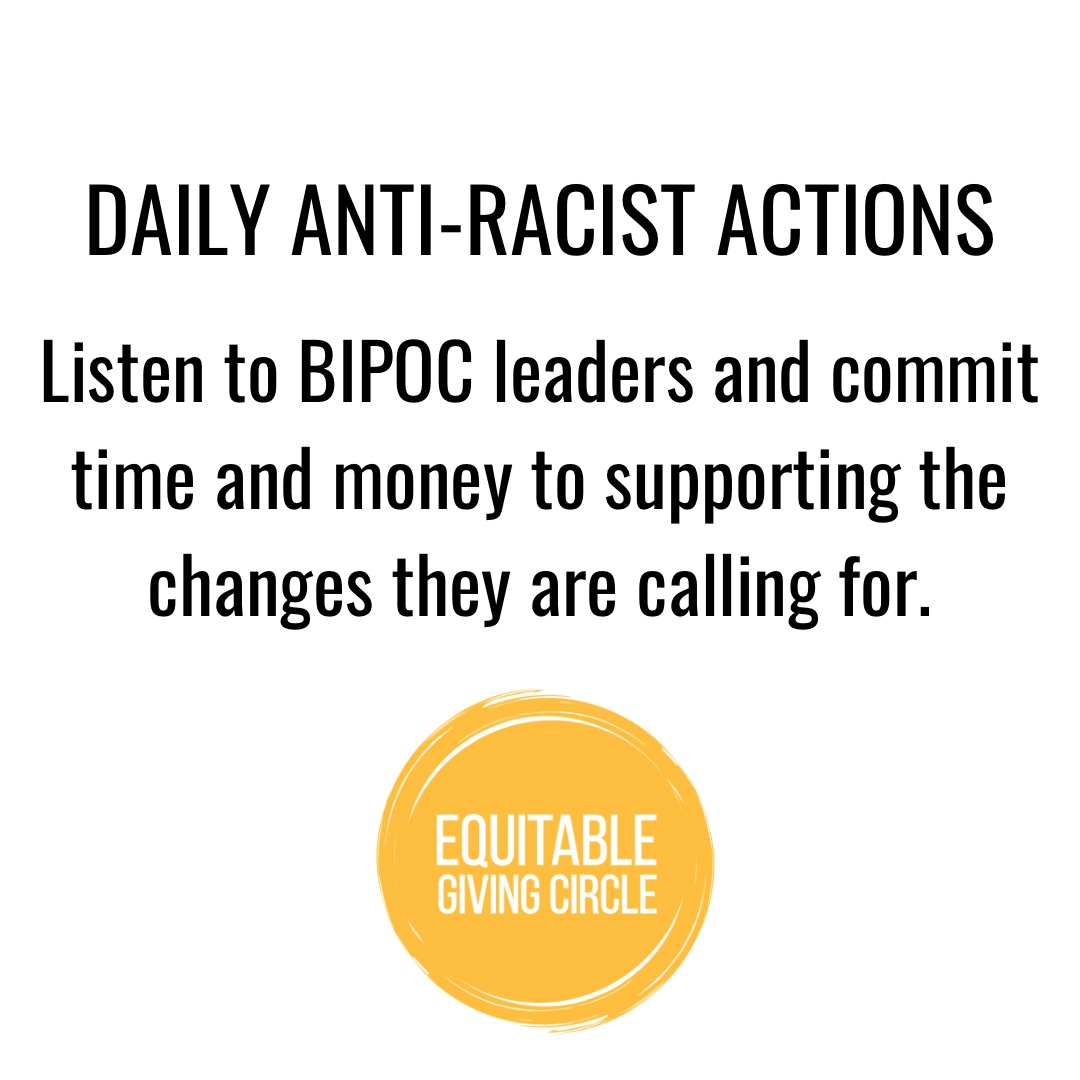 equitablegiving's tweet photo. TODAY'S #DAILYANTIRACISTACTION ☮️
#centerBlackpeople #centerBIPOC #supportBIPOC #antiracism #antiracist #blacklivesmatter #blm #defundthepolice #equity #endwhitesupremacy #antiracistwork #blacklivesmatter #BIPOC #dismantleracism #VOTE #VoteBIPOC #VOTE2020 #LetBIPOCLead https://t.co/Qb4CltBfKl
