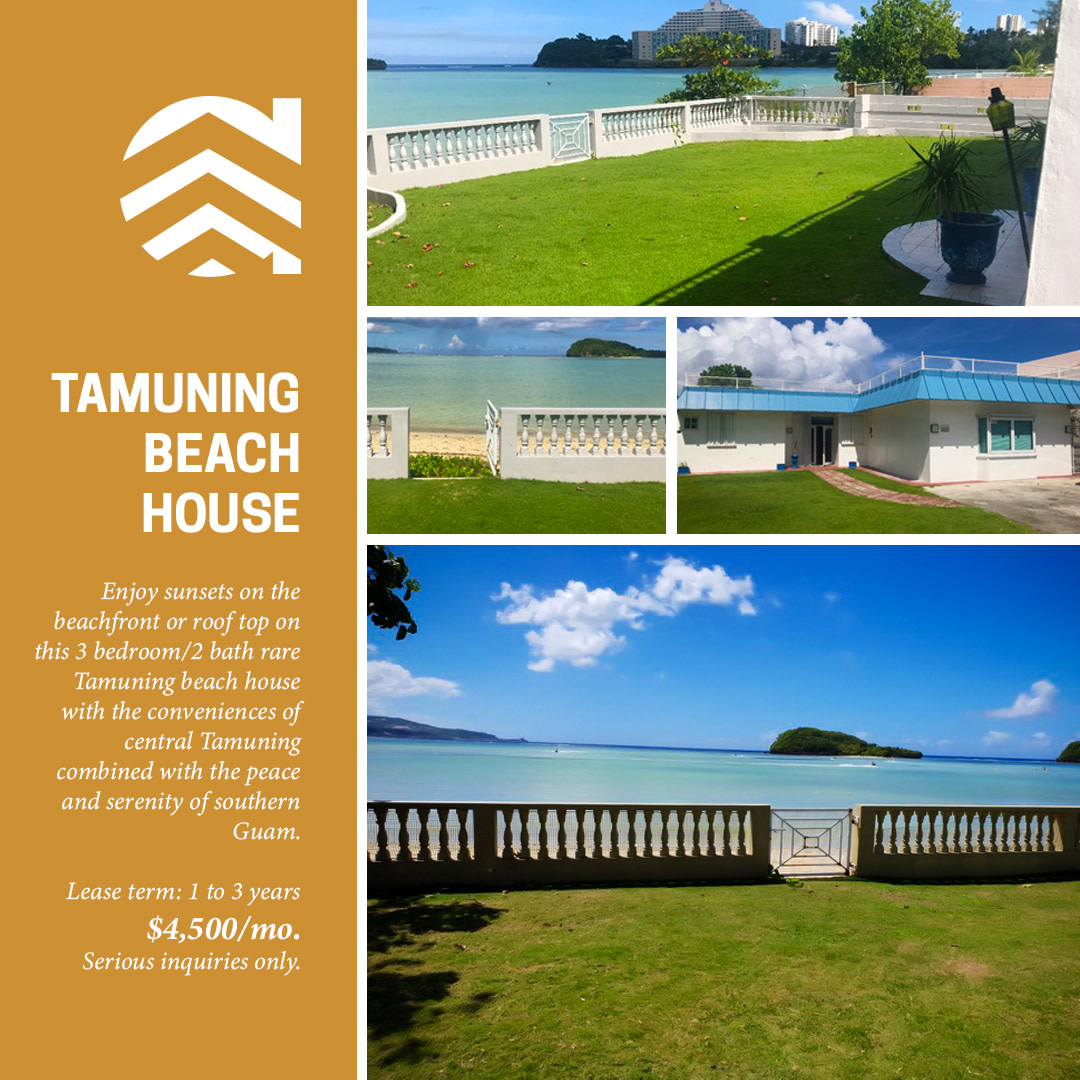 AdasTrust's tweet photo. 🌅 Enjoy perfect beachfront views at this Tamuning beach house in southern Guam! See more info online or call us to learn more; serious inquiries only, please. https://t.co/Rx4gYATJFC https://t.co/koCSwSKzV8
