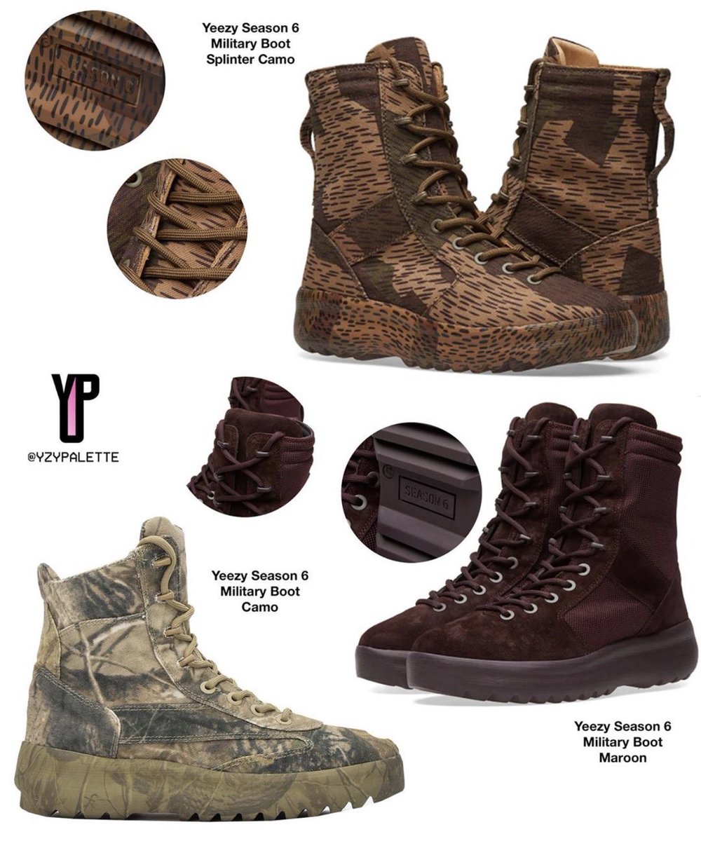 yeezy season military boots