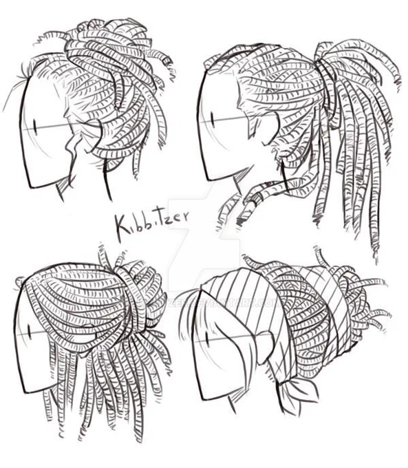 Dreadlocks, short and curly hair reference.

Original post:
https://t.co/gtAPHZ2igm 