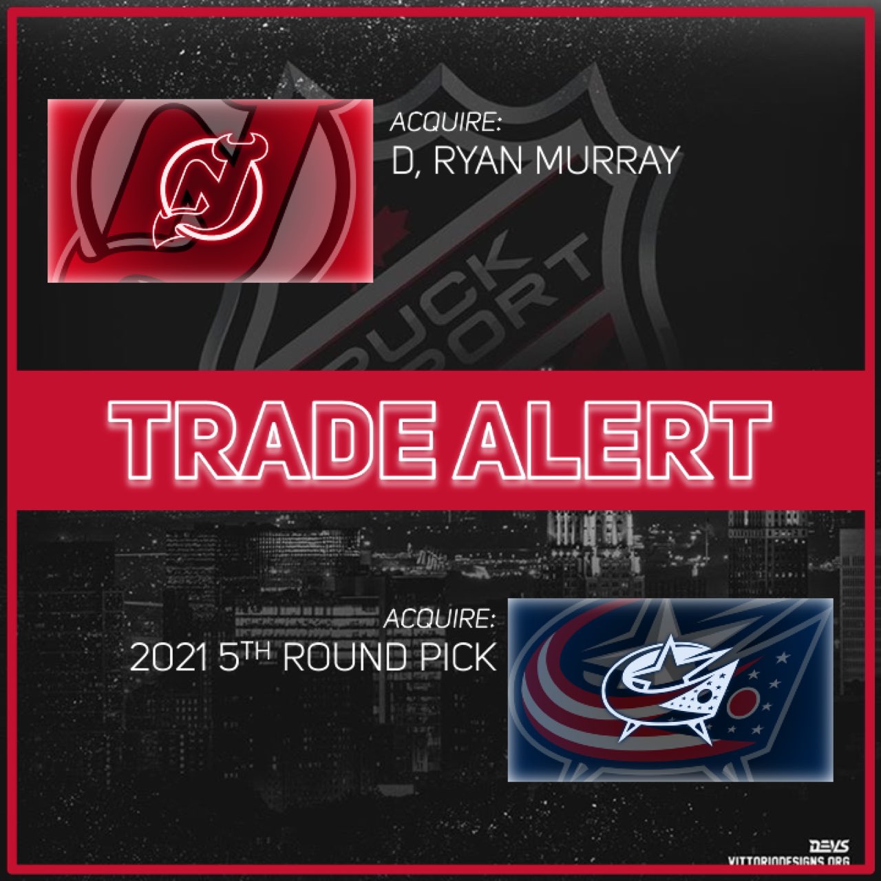 Blue Jackets trade Ryan Murray to the New Jersey Devils