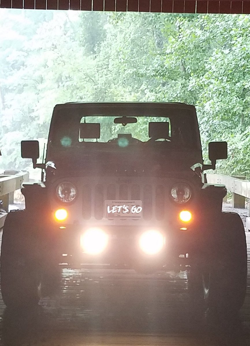 Sometimes you just have to stop and take a photo of your Jeep when you drive through 1 of only 6 historic  covered bridges in Maryland.